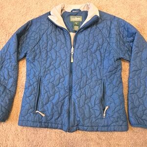 L.L. Bean Blue Quilted Jacket